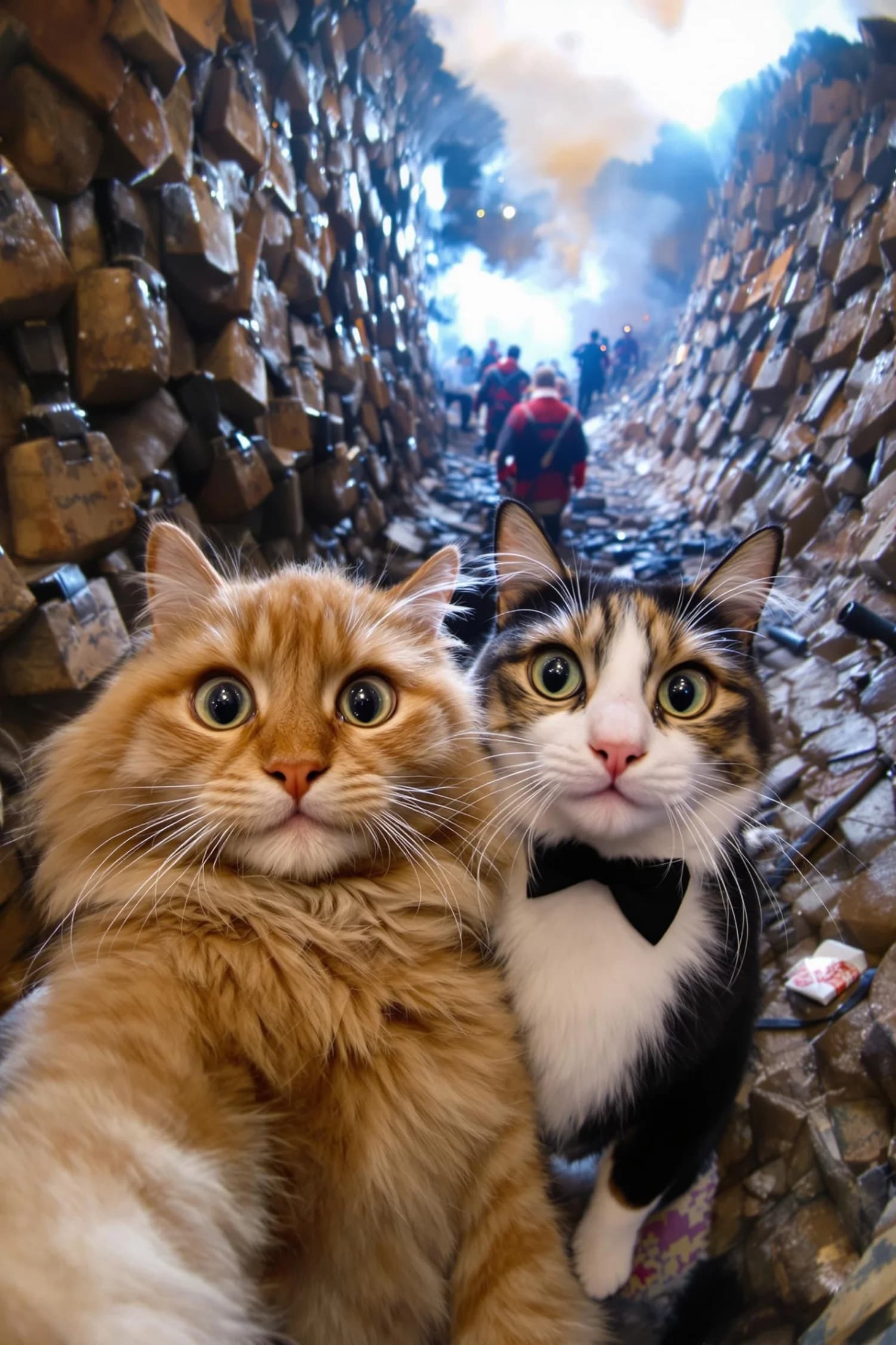 Cats in the Trenches Selfie