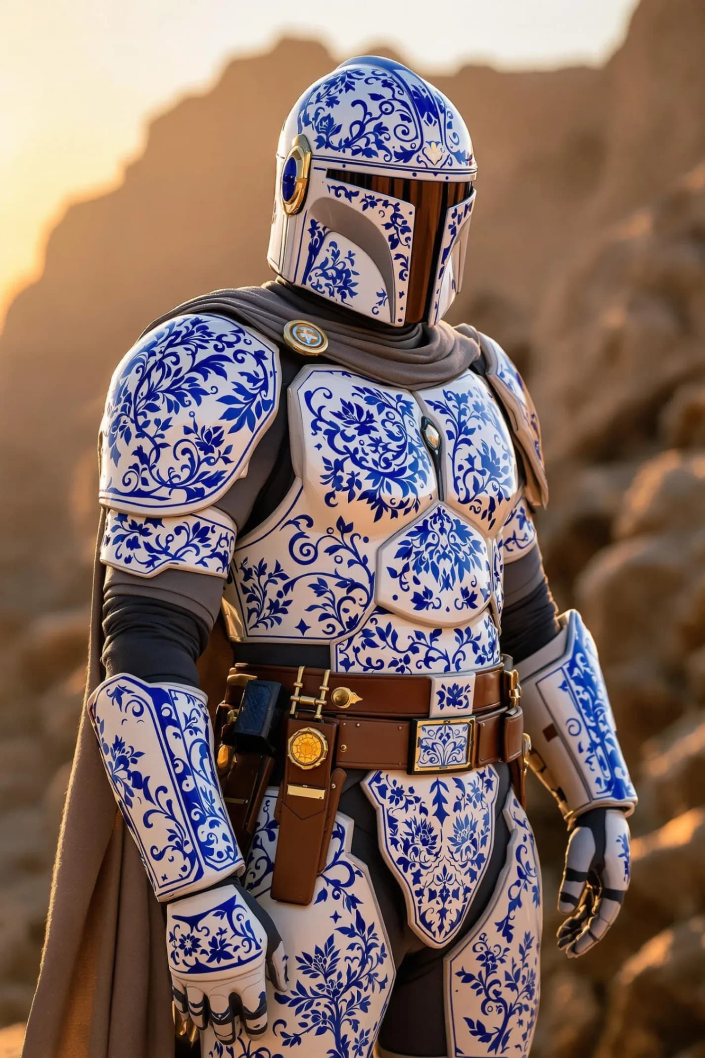Porcelain Mandalorian Warrior