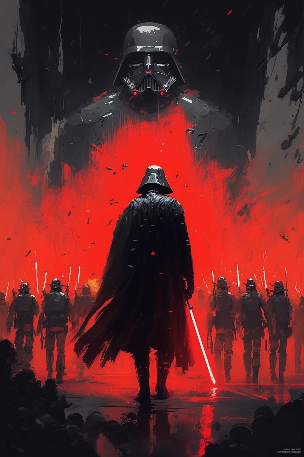 Darth Vader with Stormtrooper Army