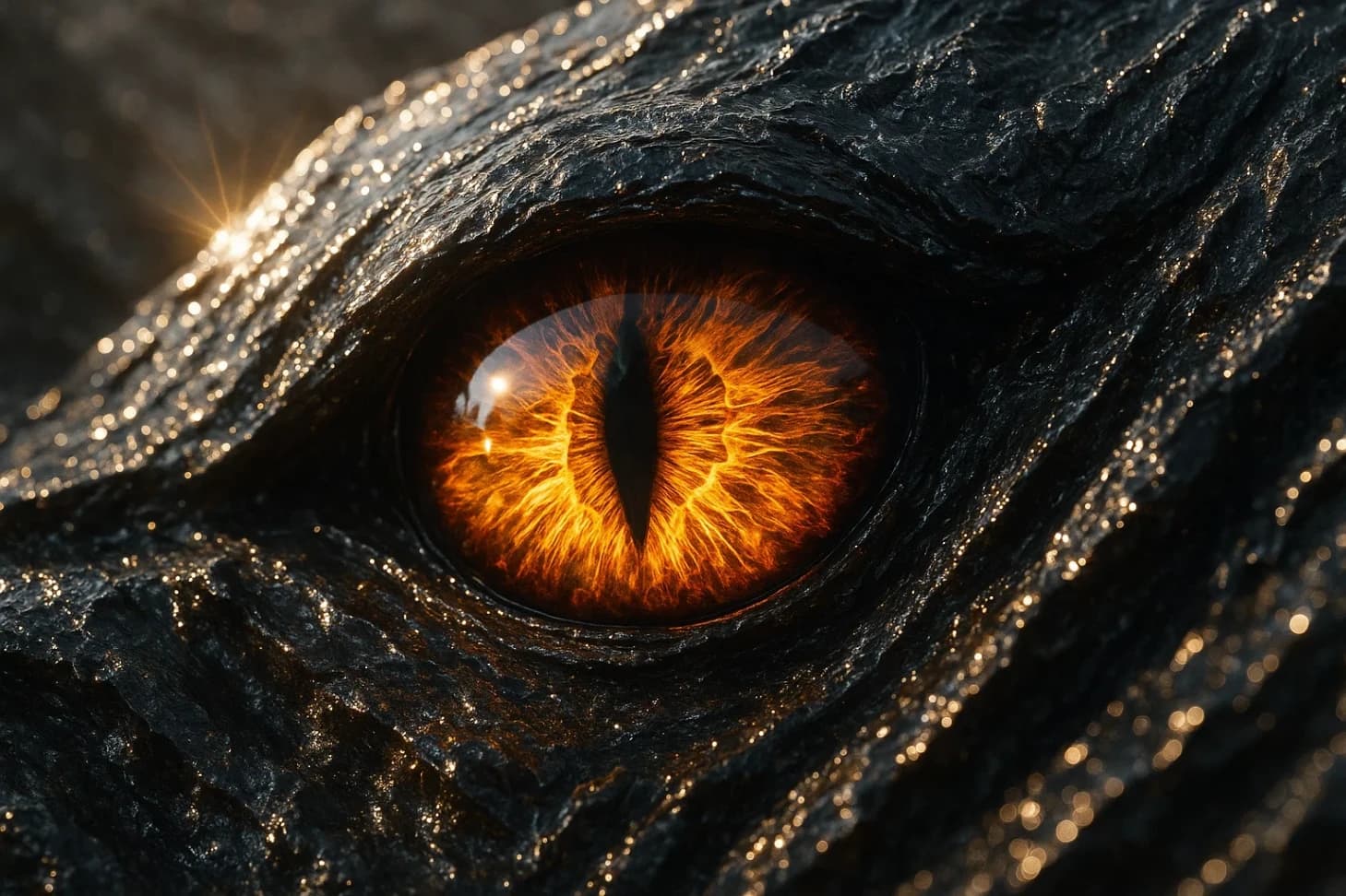 Glowing Eye Close Up