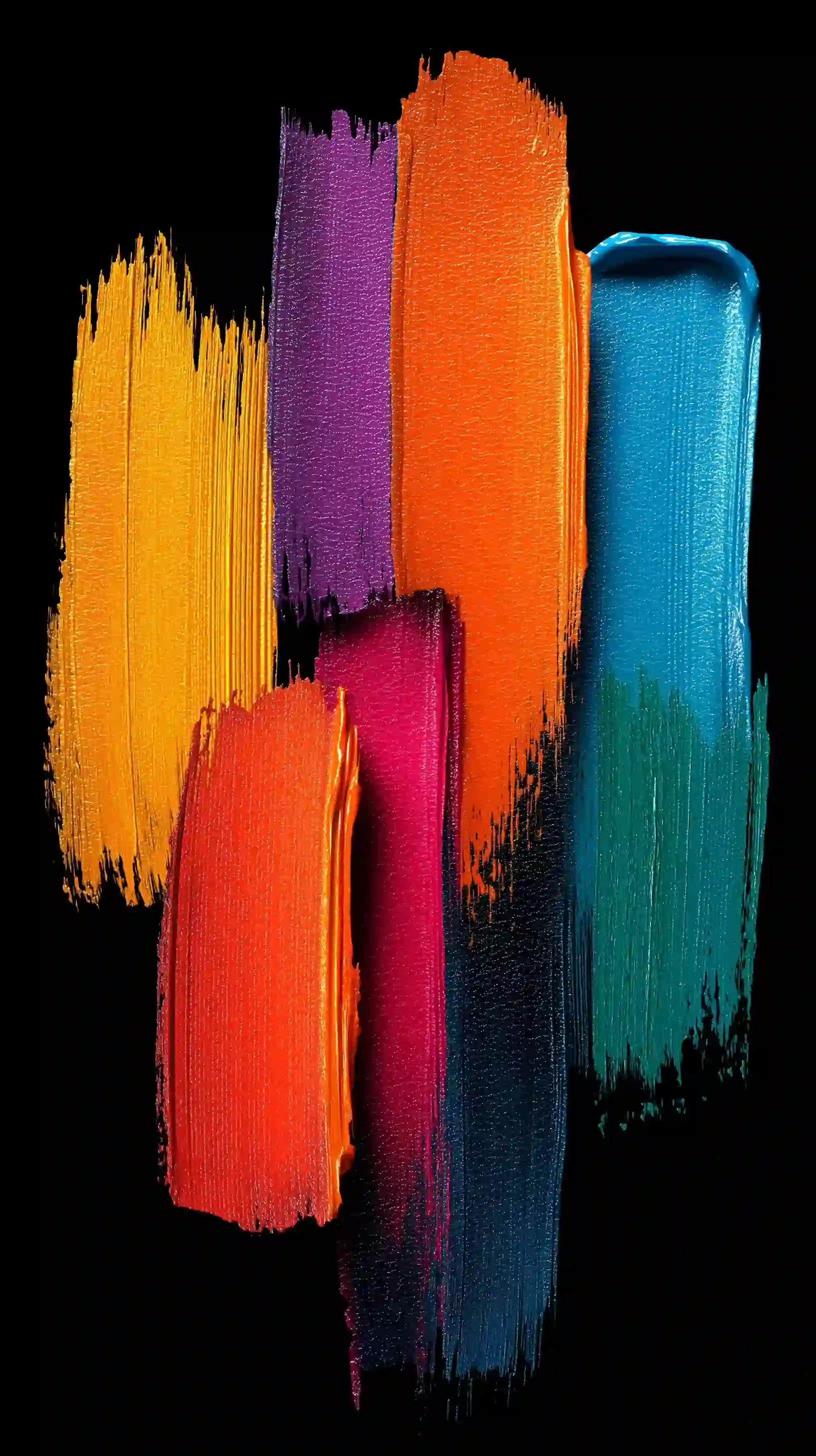 Colorful Brush Stroke Design