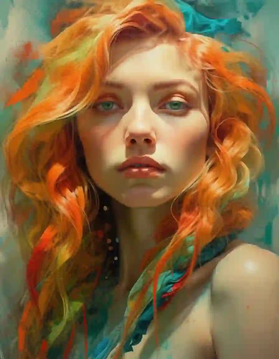 Colorful Impressionistic Portrait Prompt