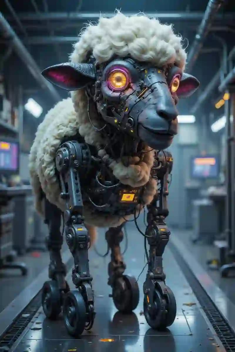 Robotic Sheep Concept Art