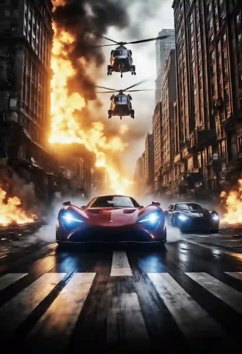 Urban Race Car Chase