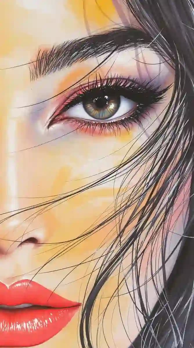 Closeup of an East Asian Woman's Eyes