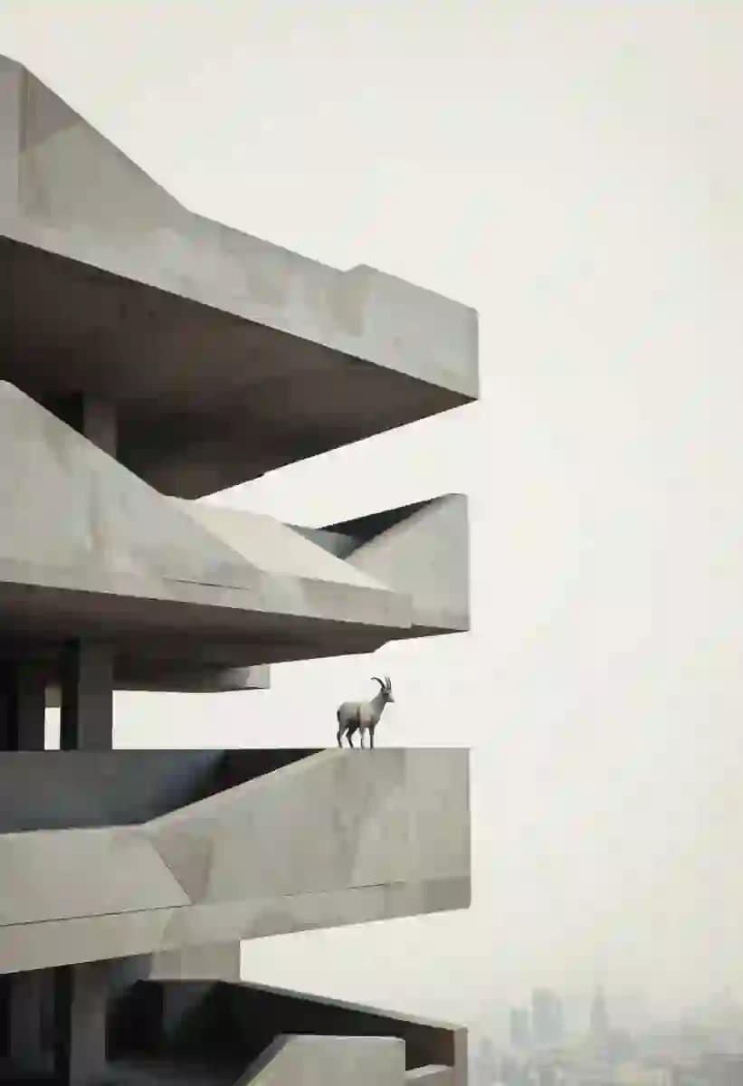 Low Poly Mountain Goat