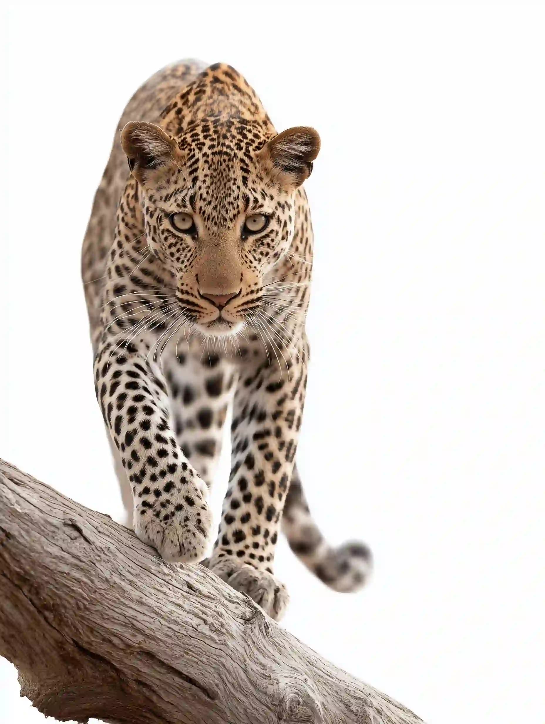 Leopard on Tree Branch
