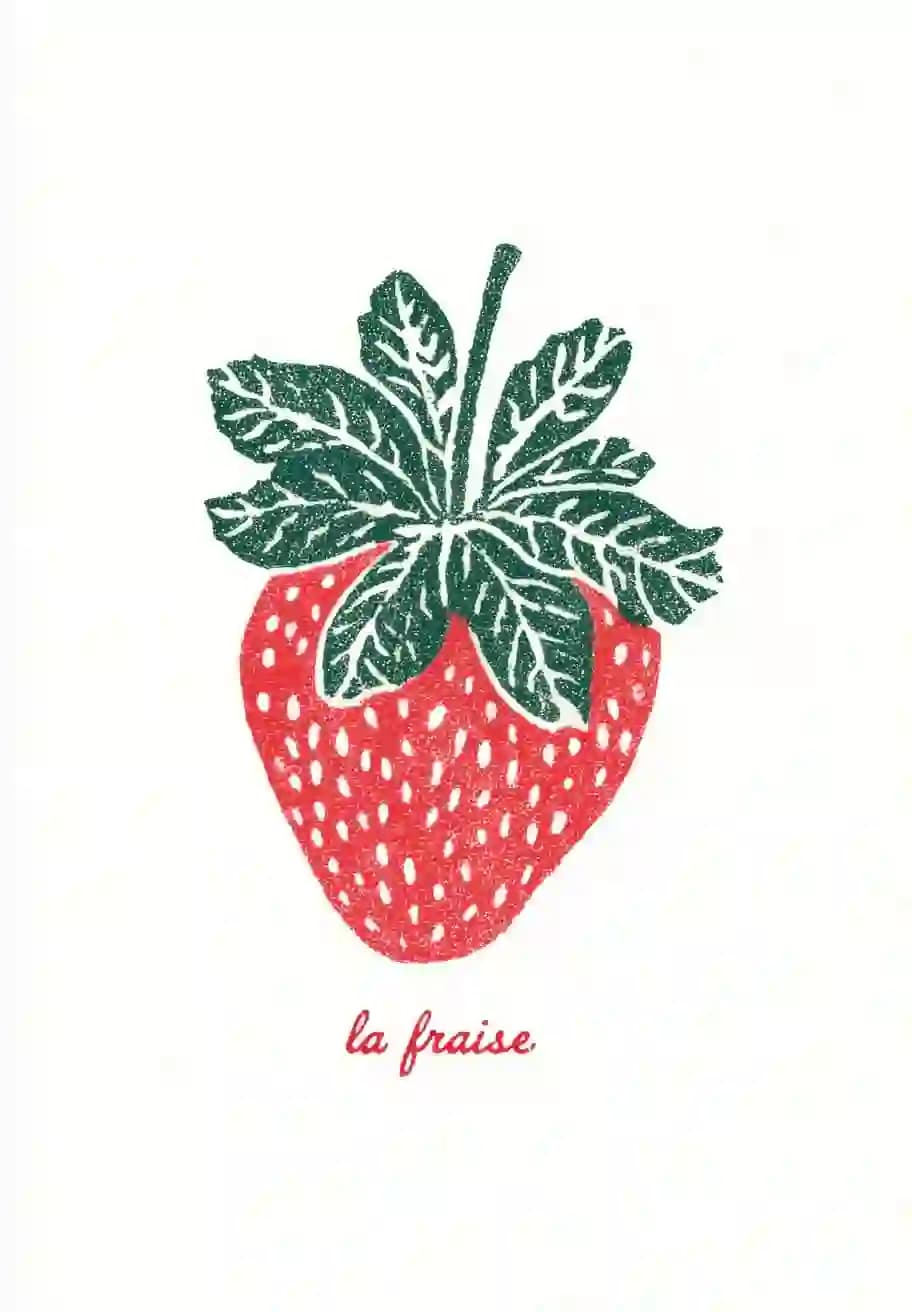 Cute Strawberry Illustration