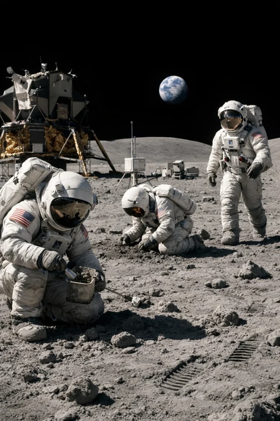 Moon Mission Cinematic Scene
