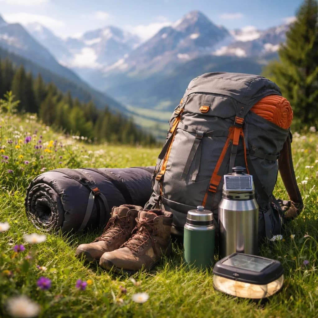 Alpine Camping Gear Photography