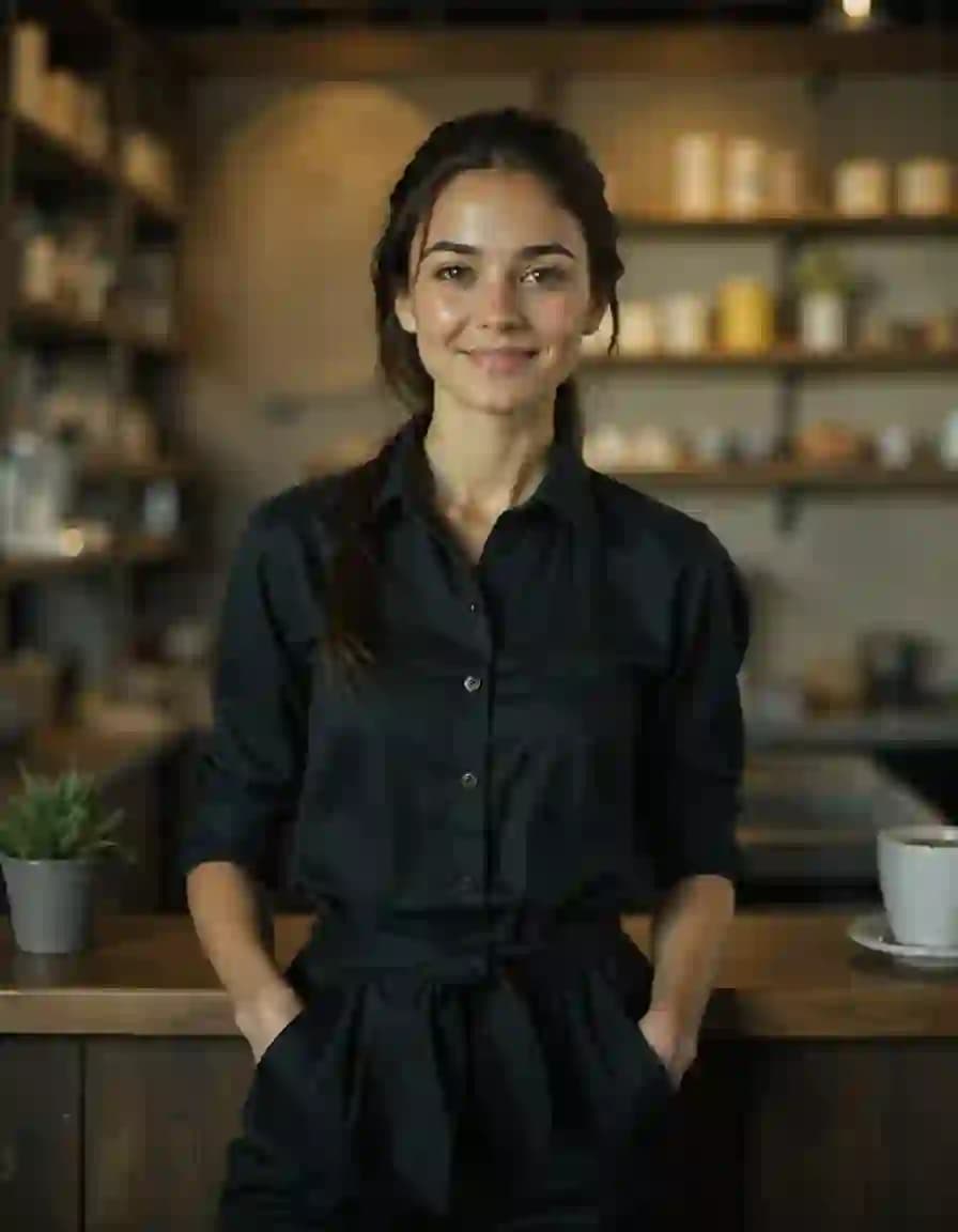Coffee Shop Barista Portrait