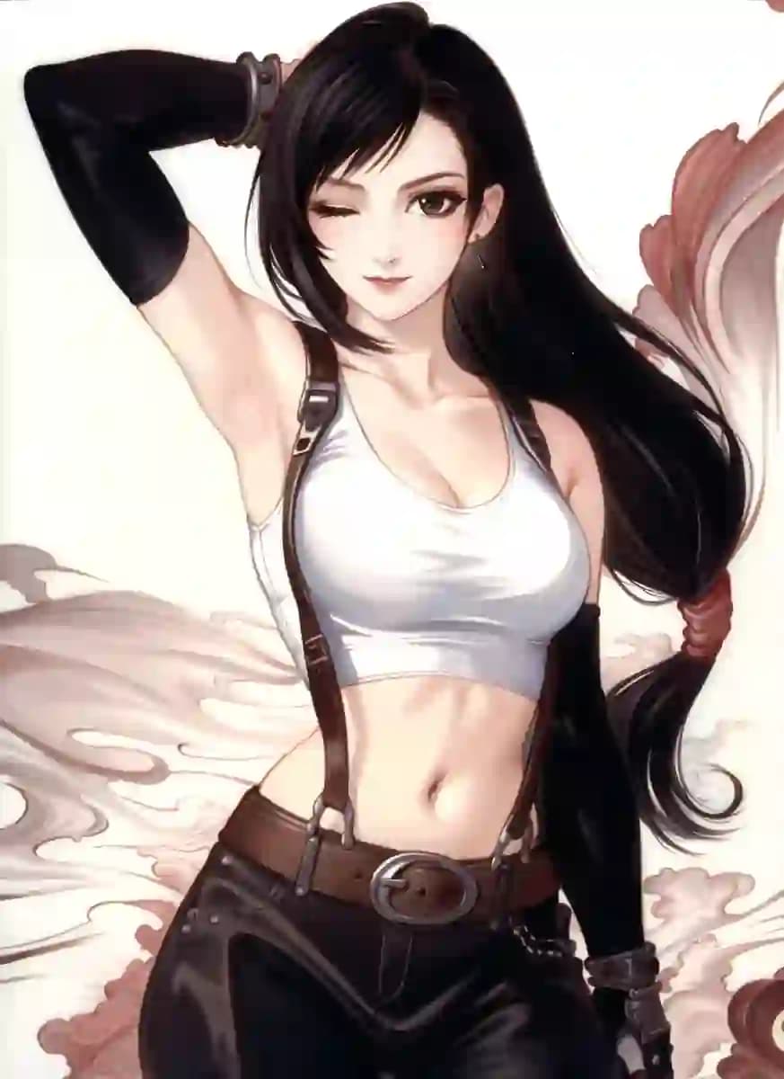 Tifa Lockhart Anime Illustration
