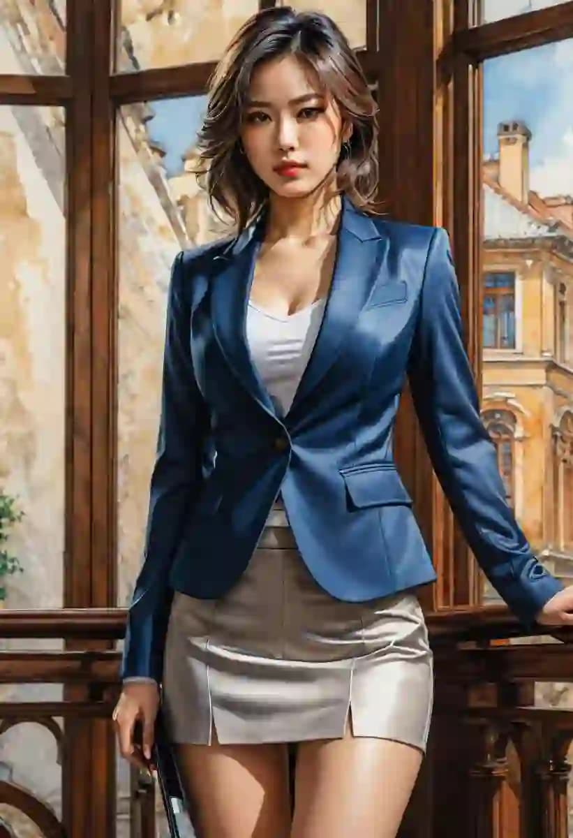 Portrait of Woman in Suit