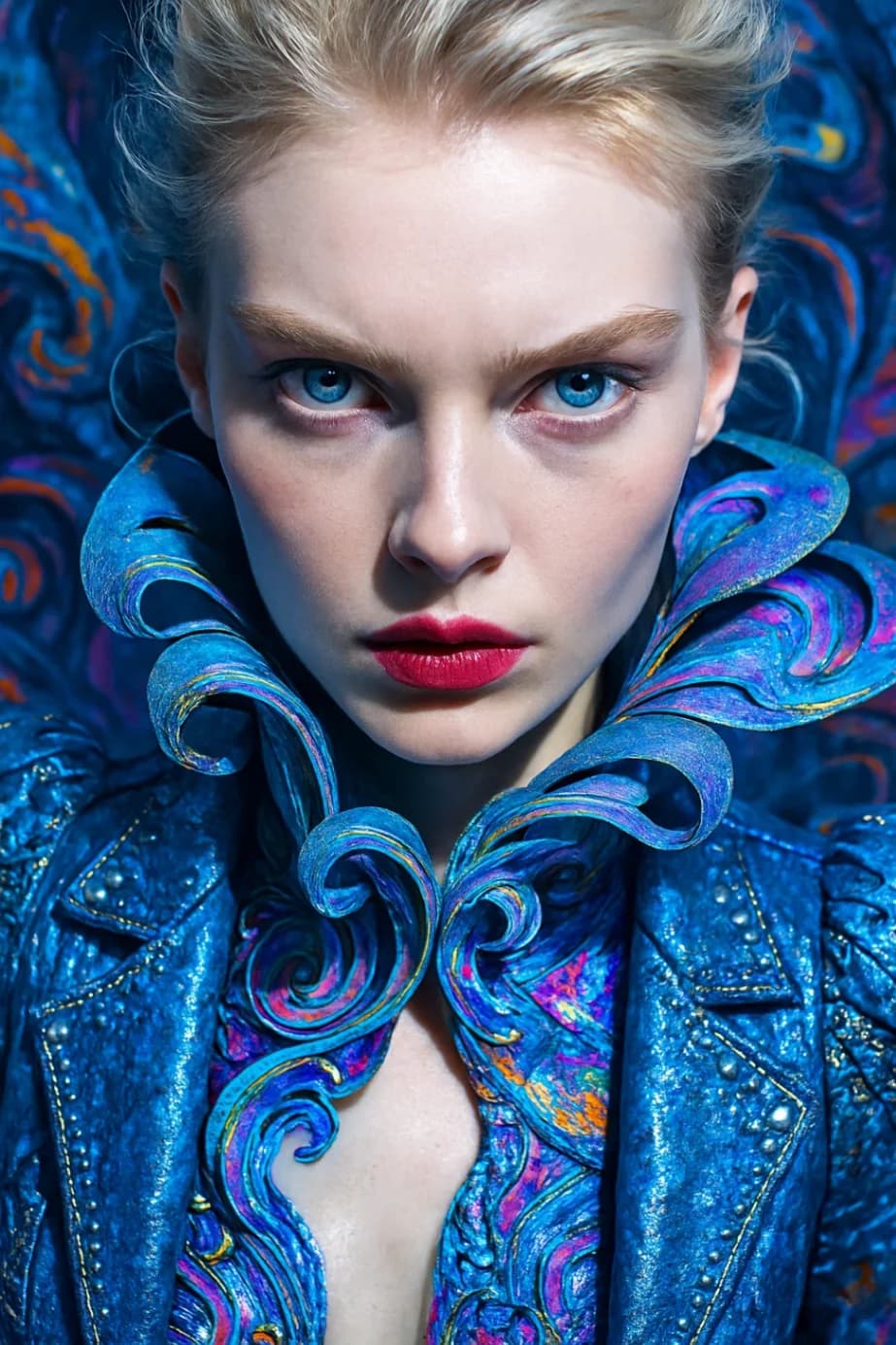 Fantasy Fashion Portrait Closeup