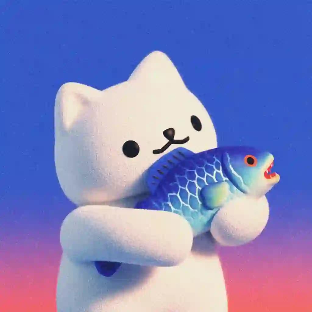 Cute Vinyl Cat Toy