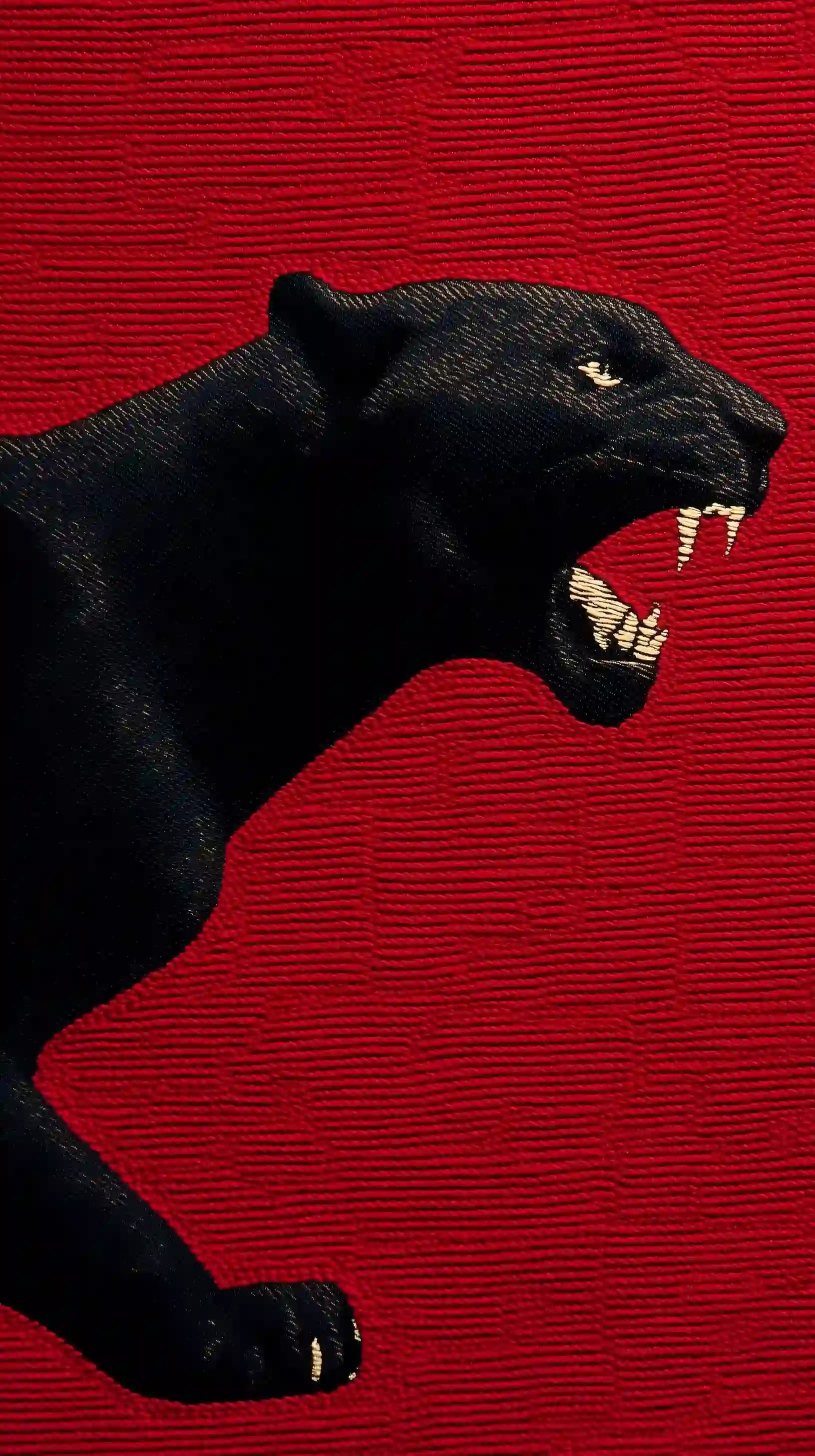 Black Panther Tapestry Illustration