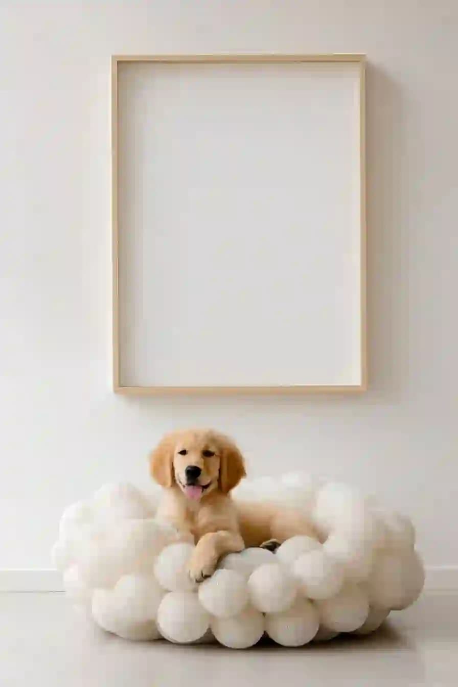 Luxury Interior Puppy Scene