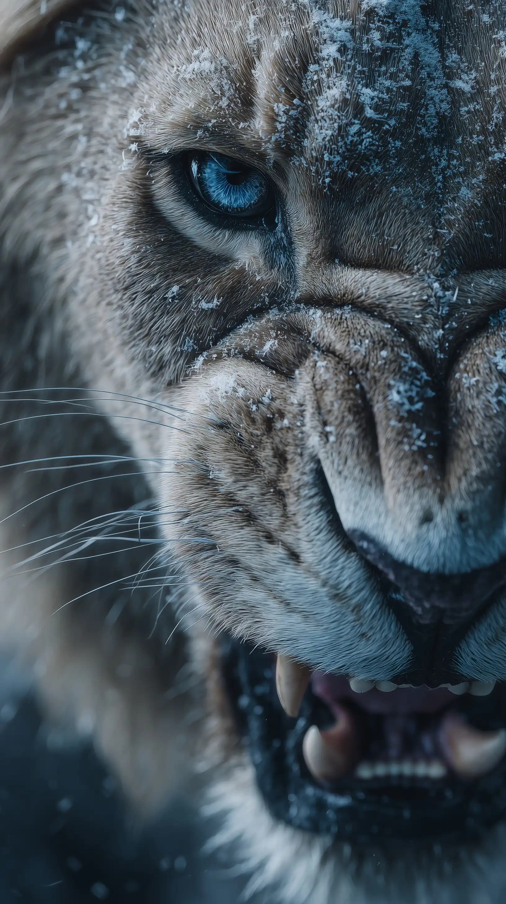 Angry Lion Close Up