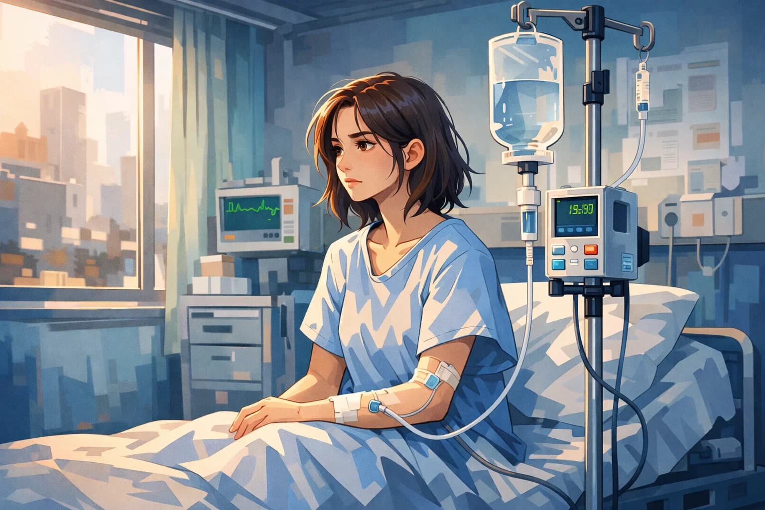 Hospital IV Drip Art