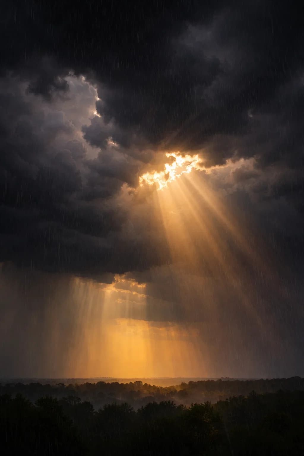 Sun Through Clouds Scene