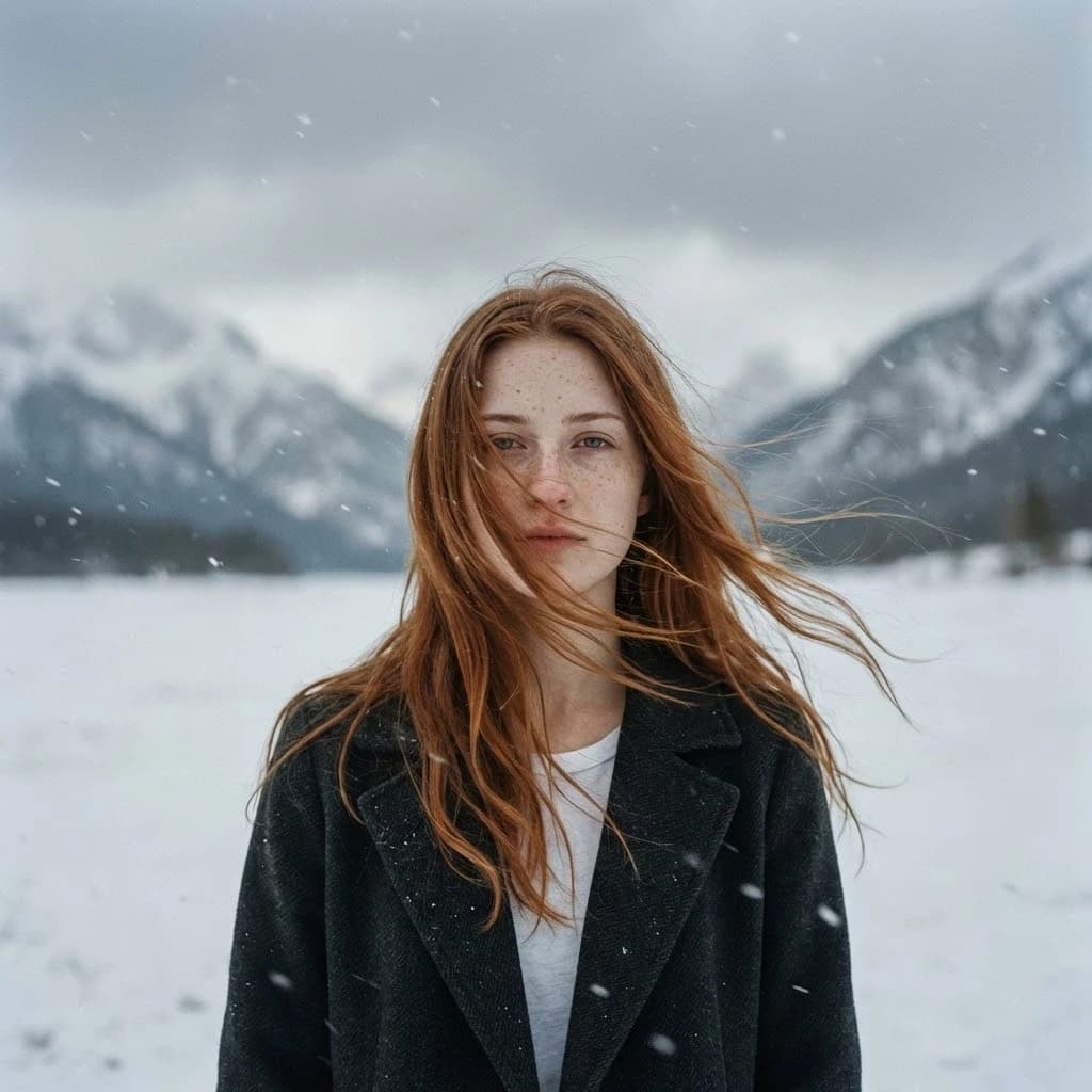 Cinematic Winter Portrait