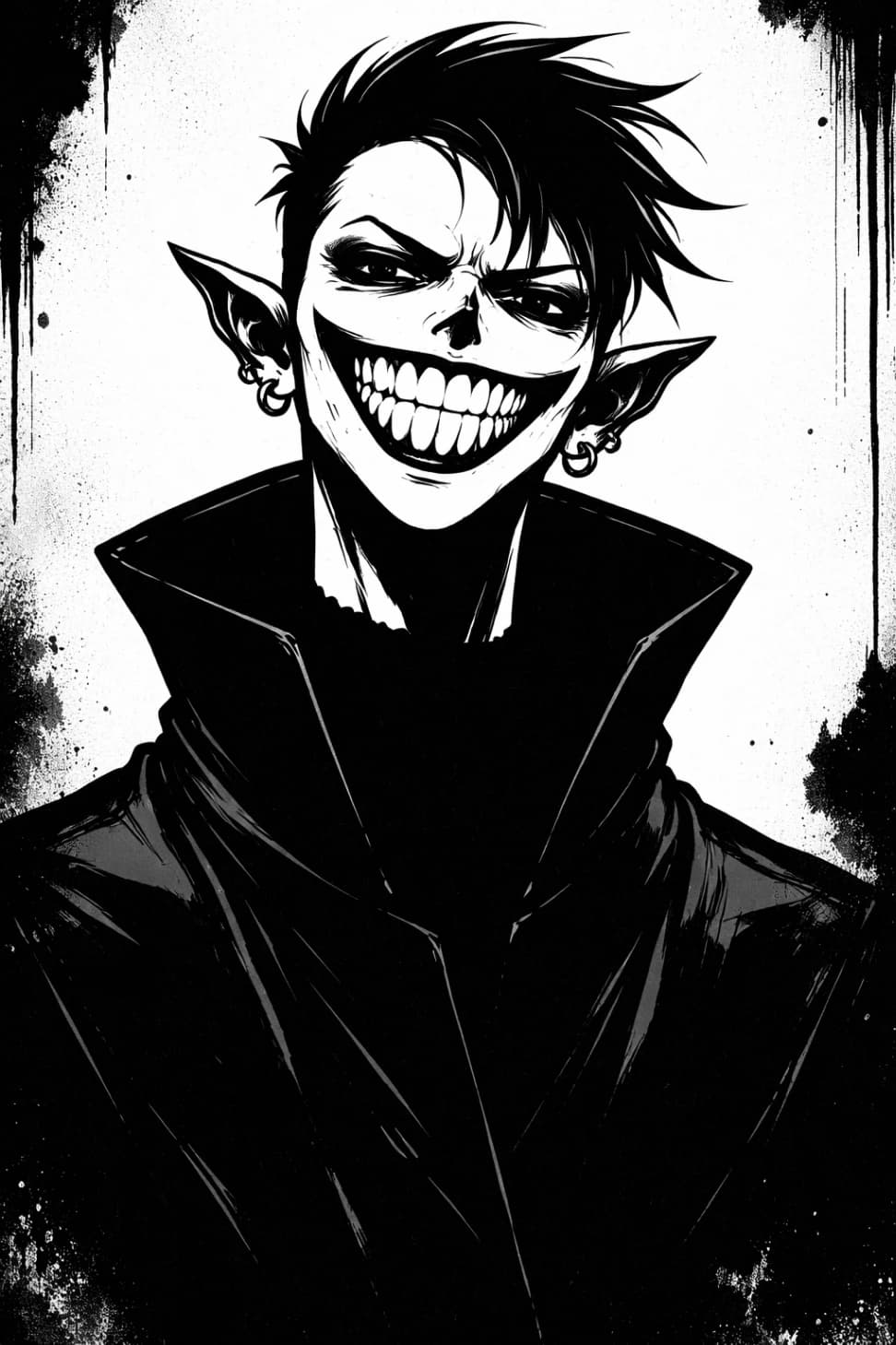 Gothic Noir Character Portrait