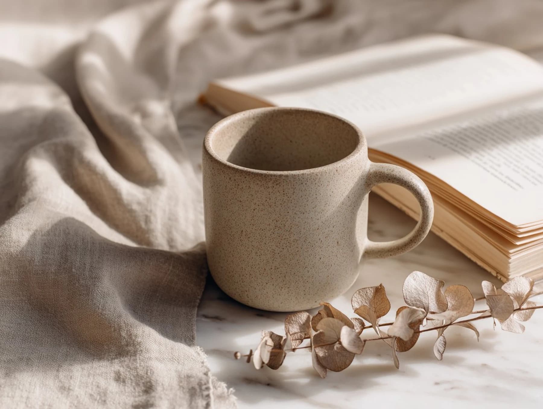 Minimalist Coffee Mug Scene