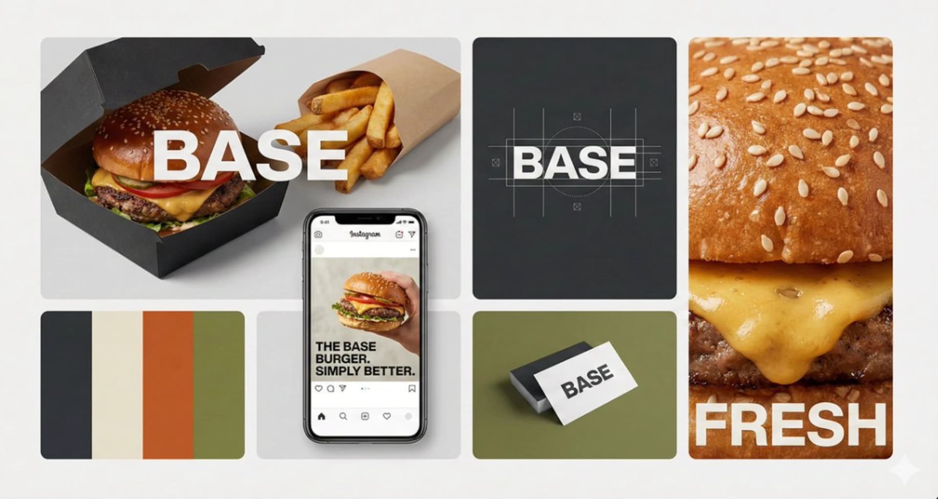 Food Branding Bento-Grid Showcase