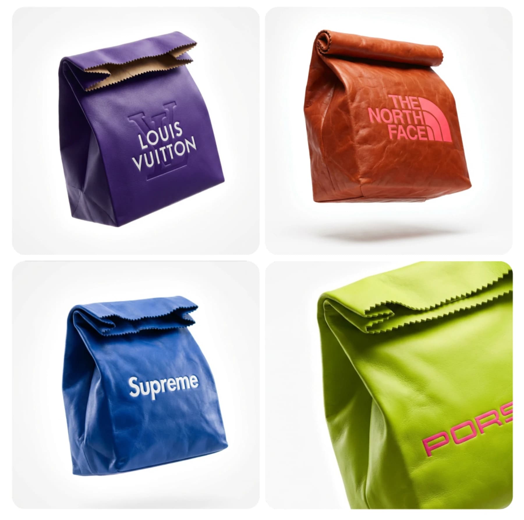 Branded Paper Lunch Sack Clutches
