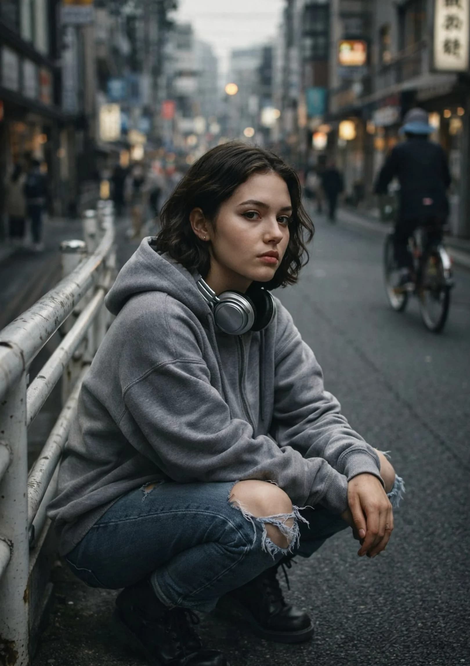 Cinematic Japanese Street Portrait