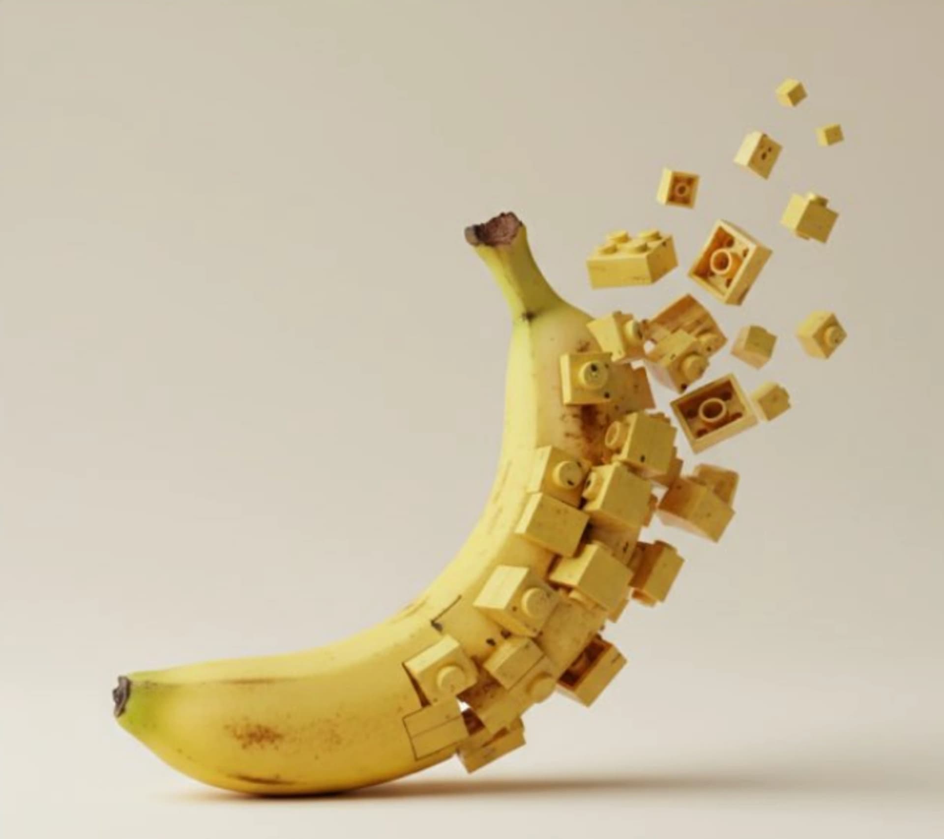 Lego Food Transformation Art