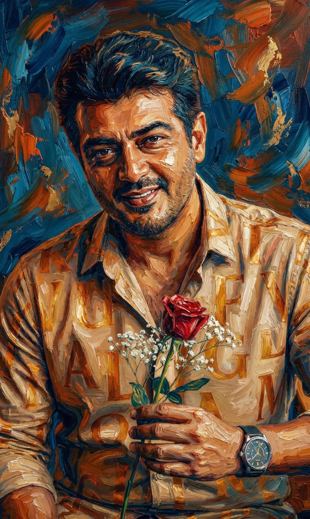 Vibrant Impressionist Portrait