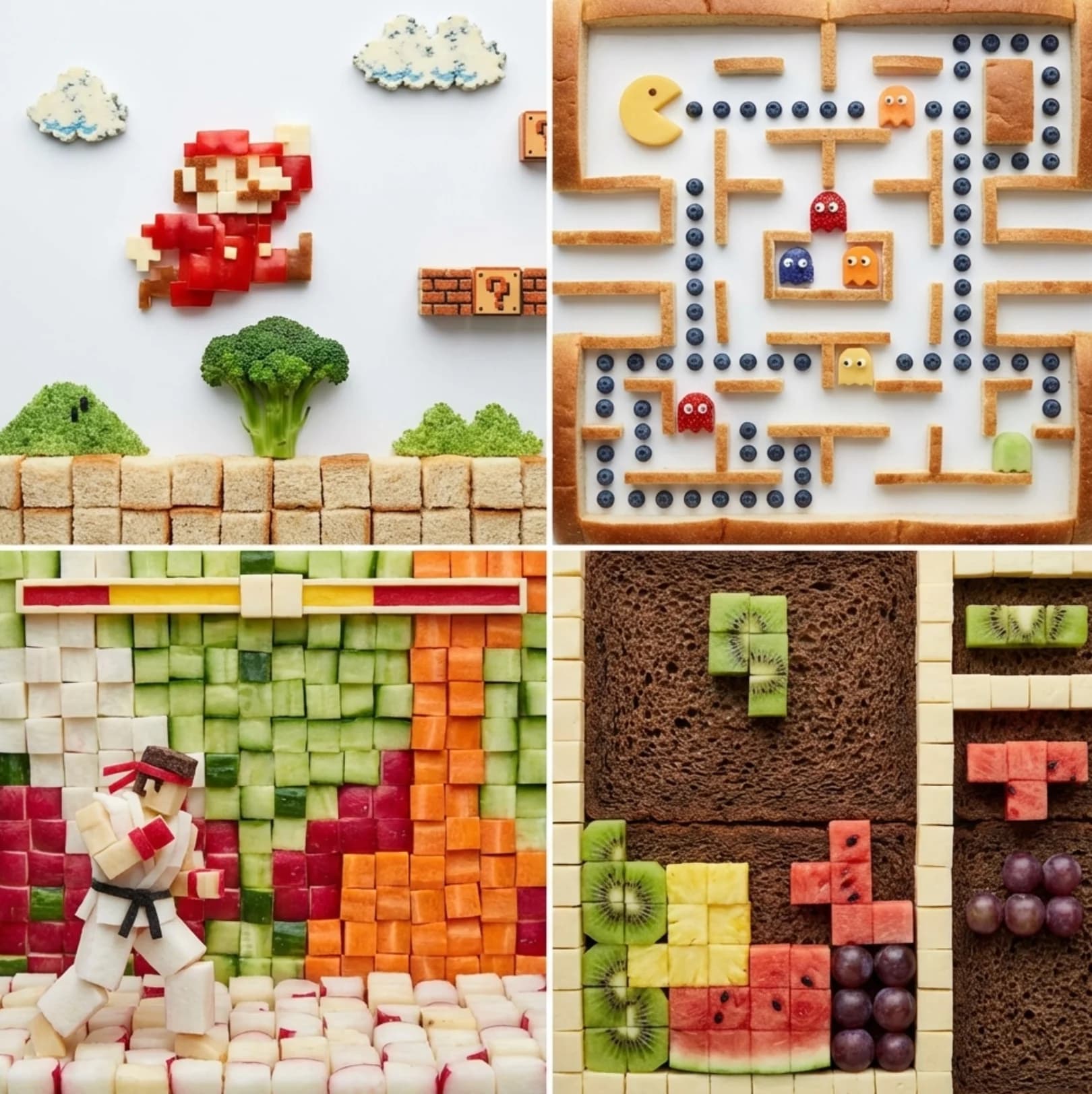 Food Pixel Game Screens