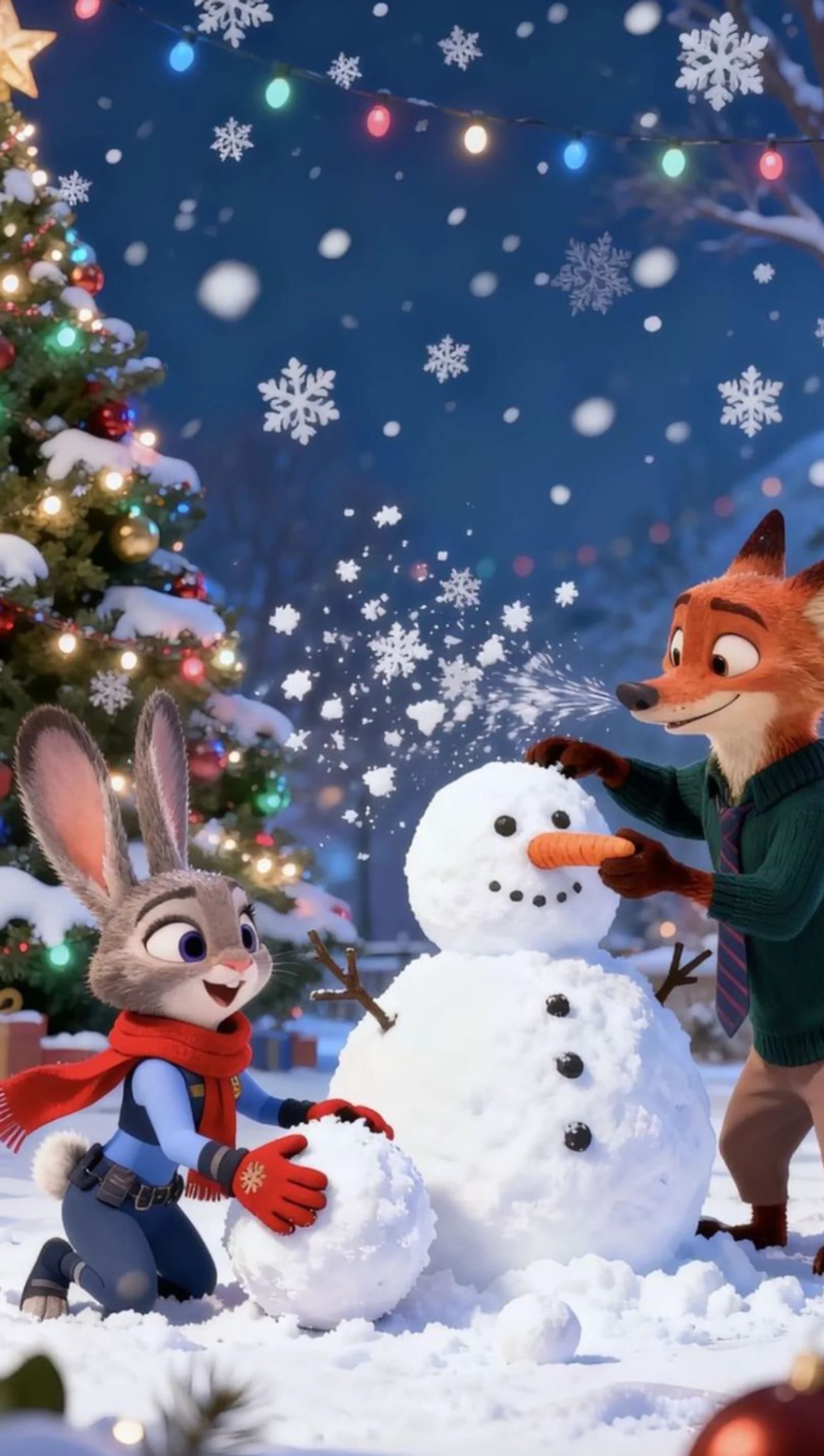 Zootopia Snowman Scene