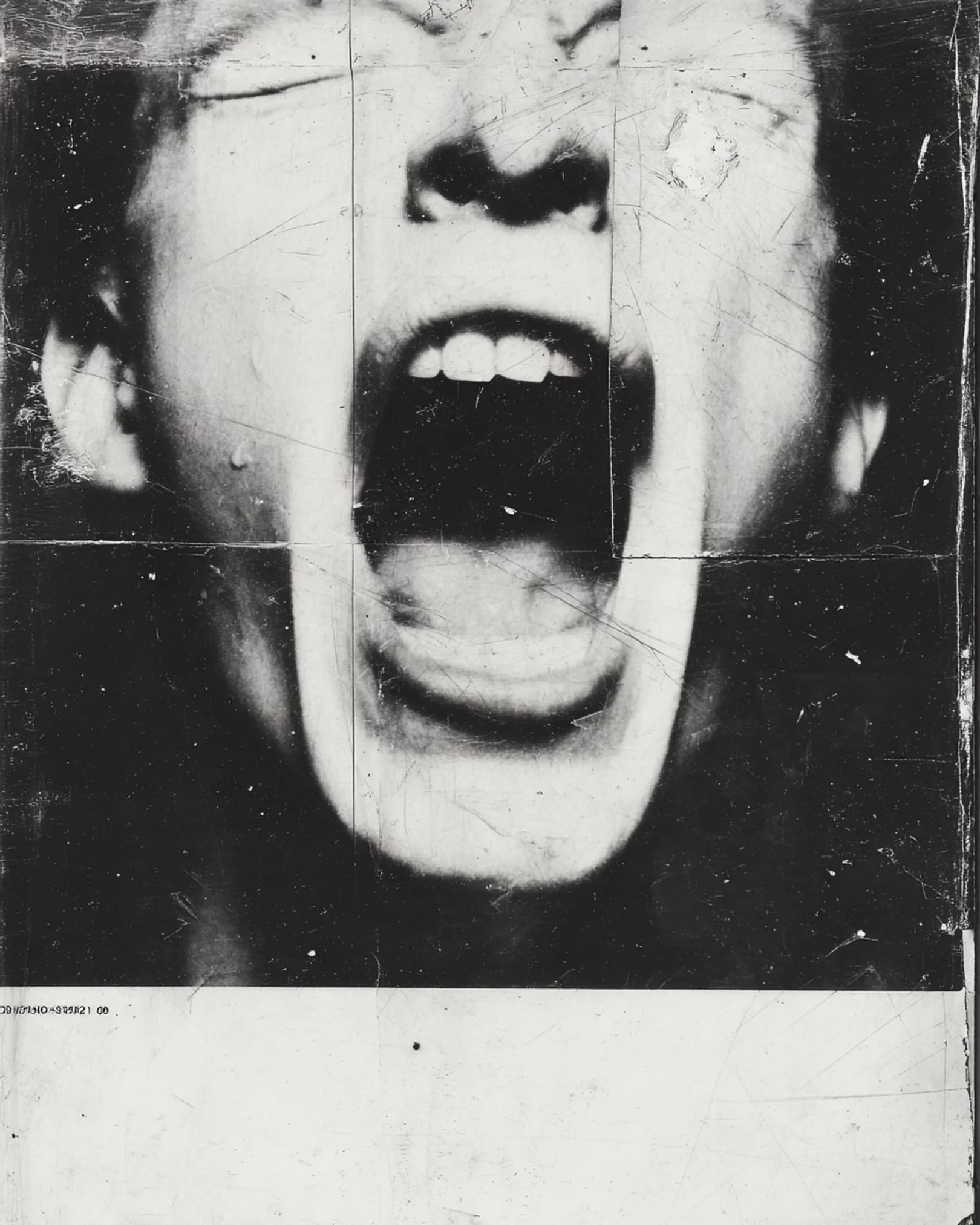 Screaming Face Portrait