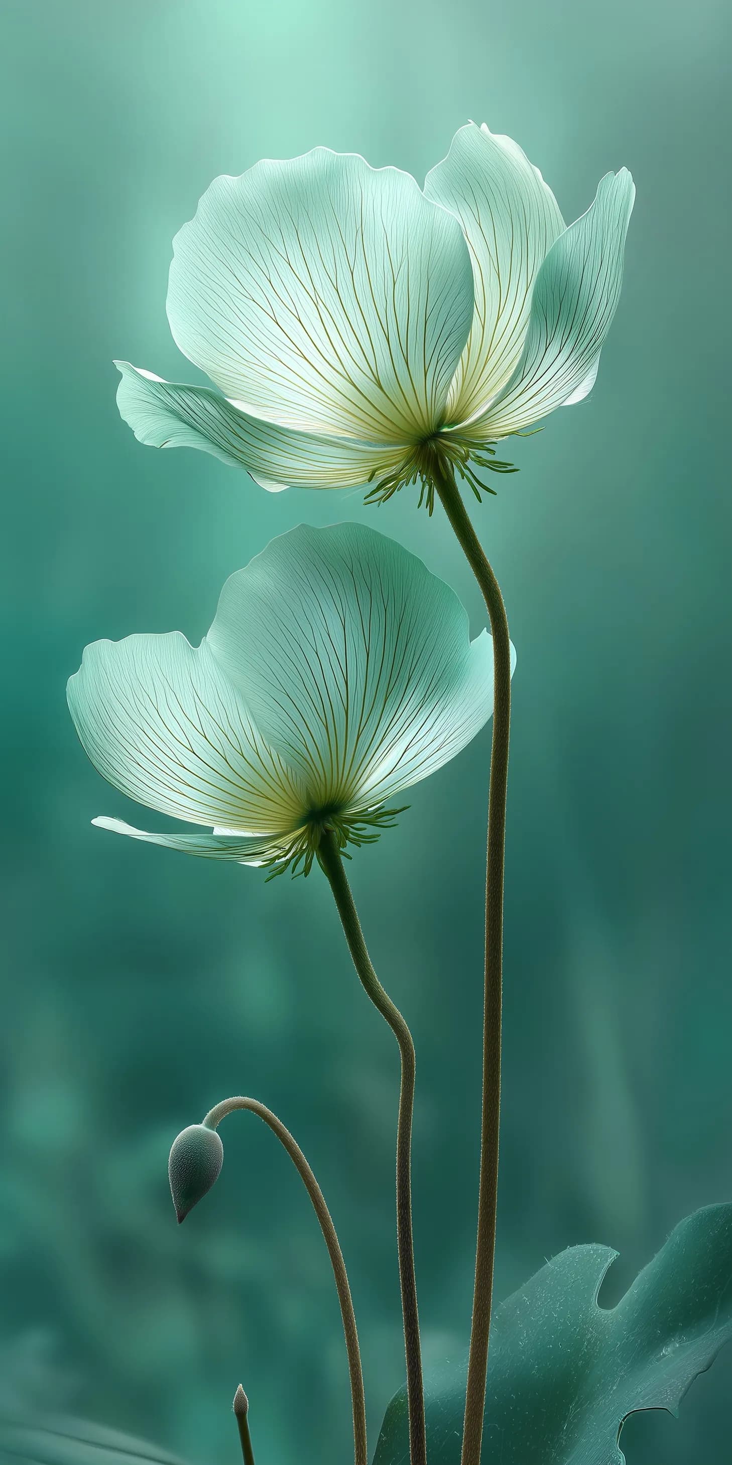 Delicate White Flowers Close-up