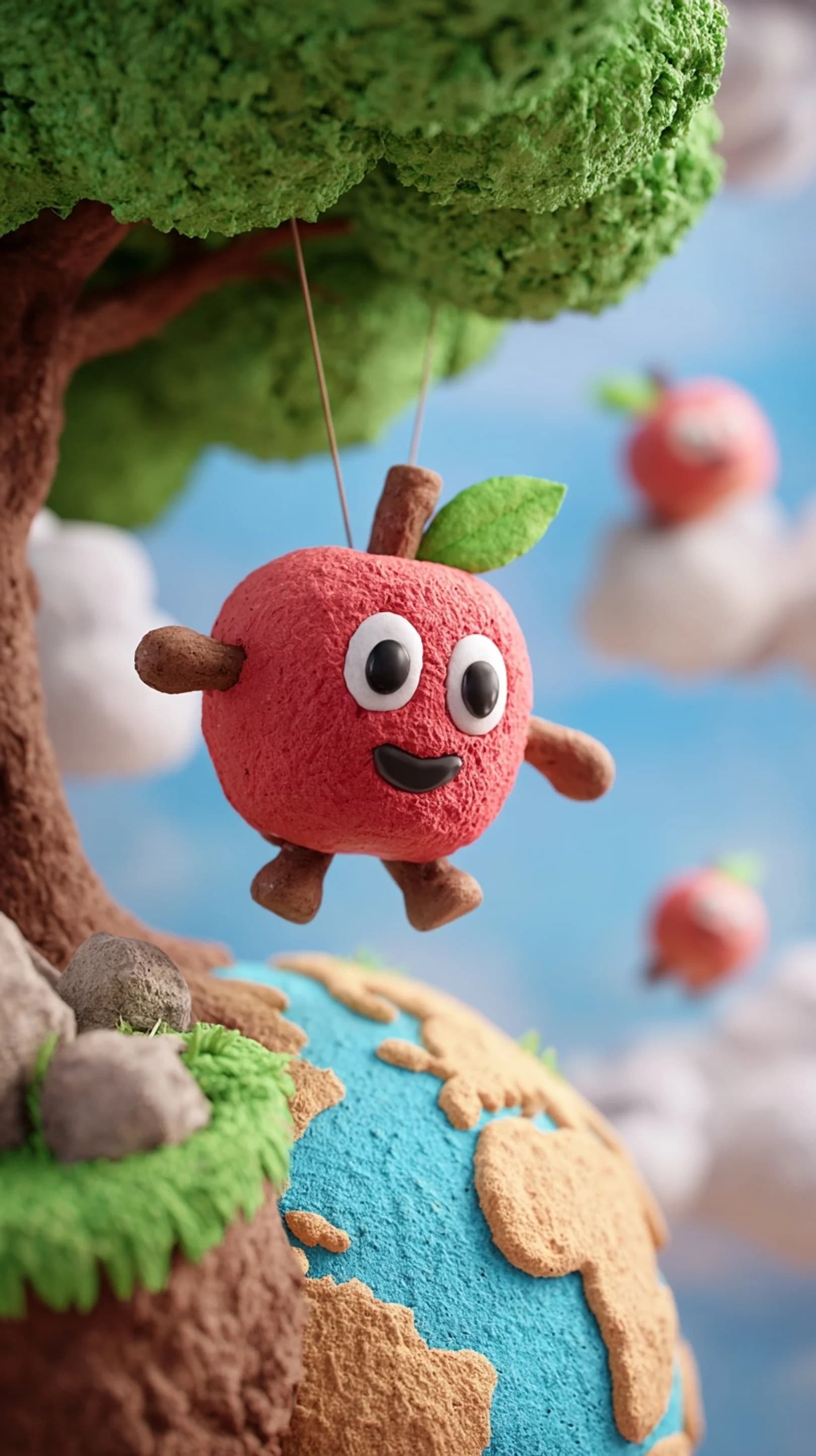 Clay Apple Character Scene