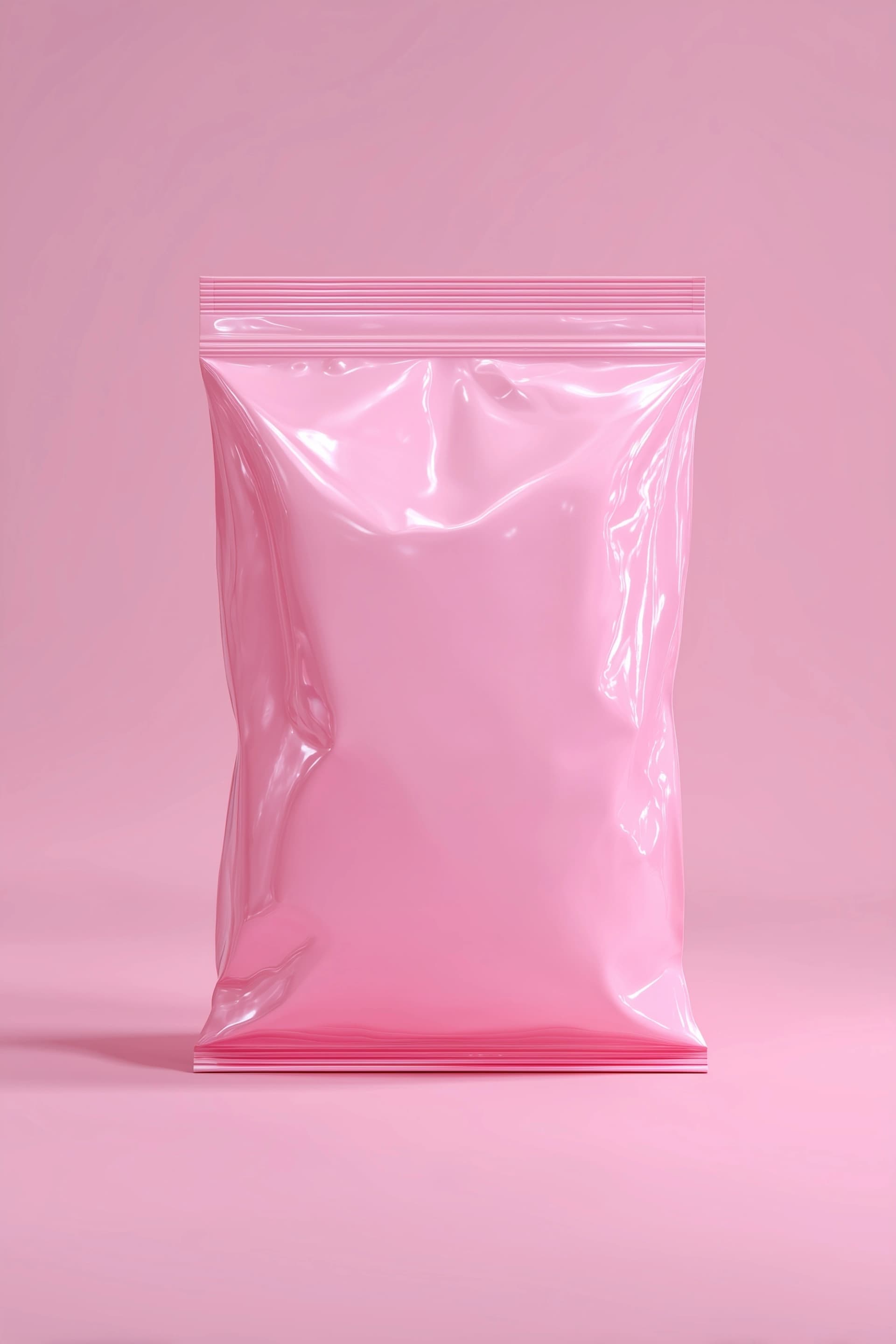 Hyperrealistic Pink Mailing Bag