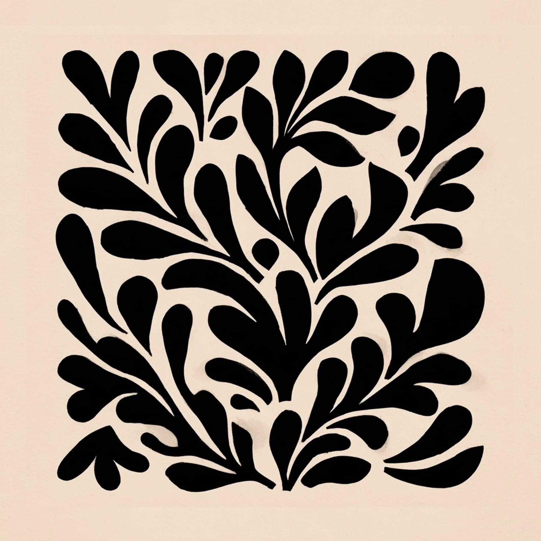 Matisse Inspired Botanical Cutout