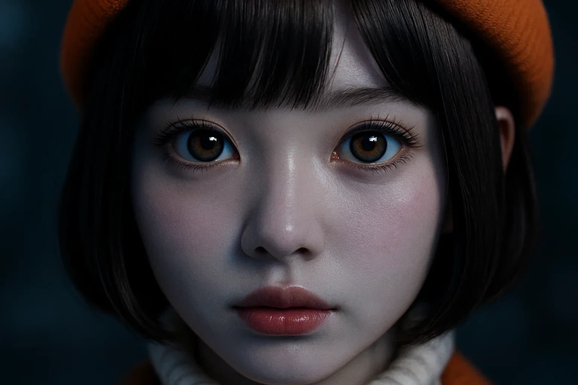 Autumn Kawaii Portrait Close-up