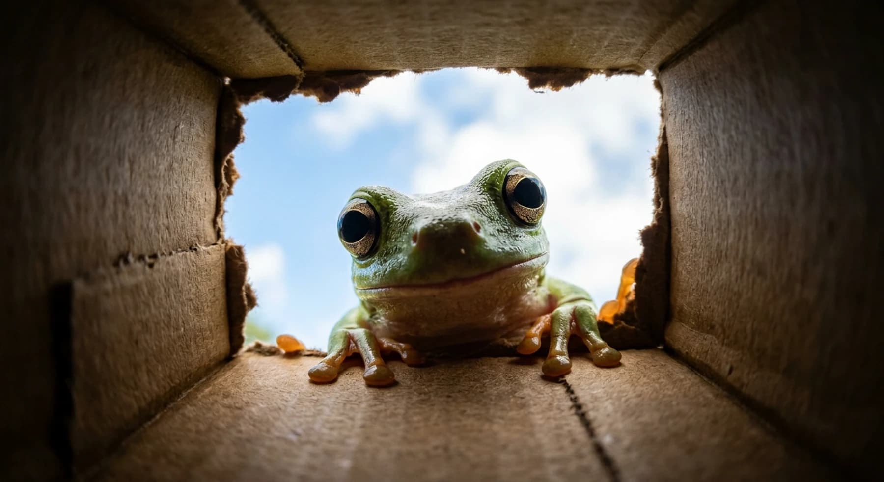Adorable Animal Inside Box