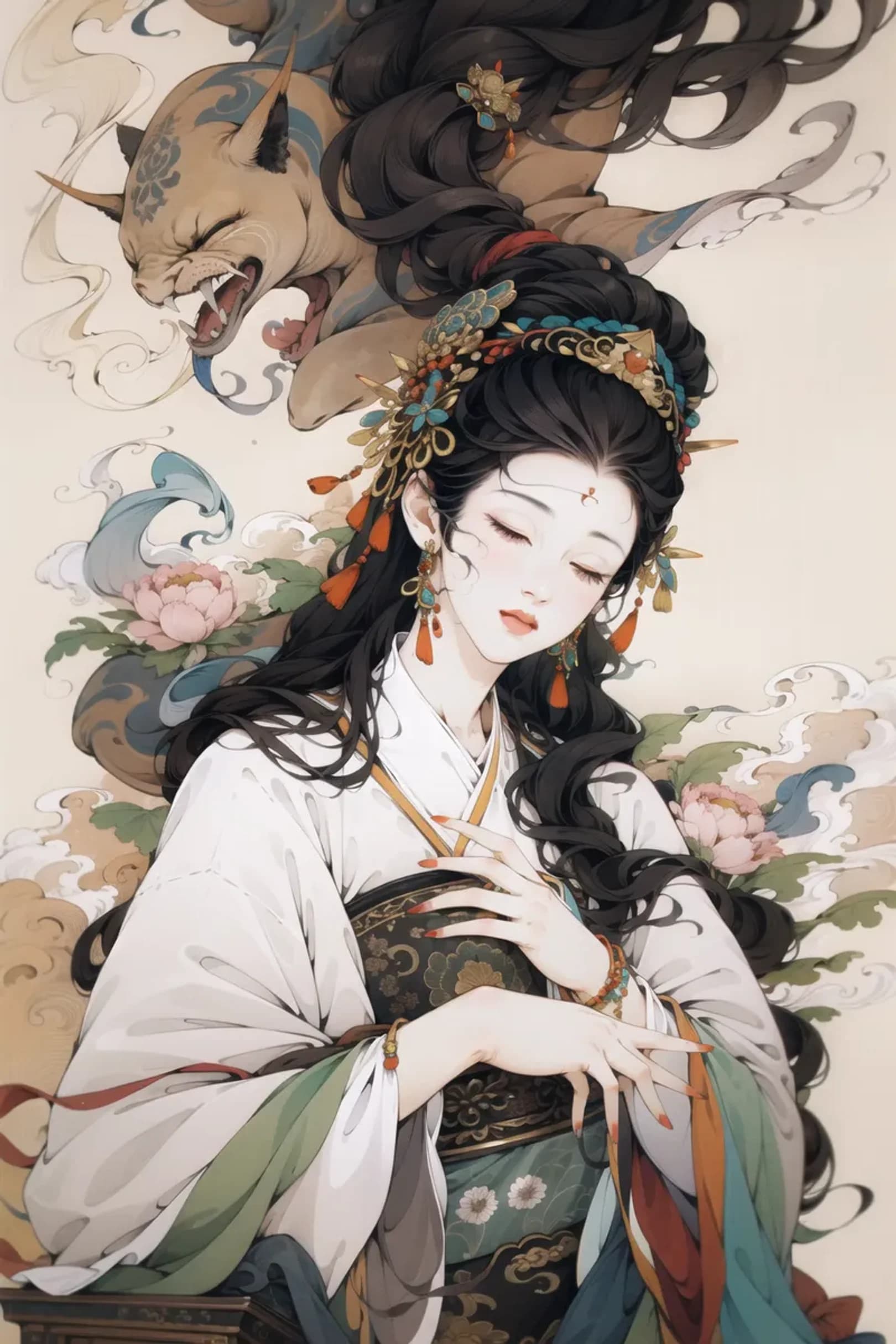 Elegant Chinese Girl Portrait