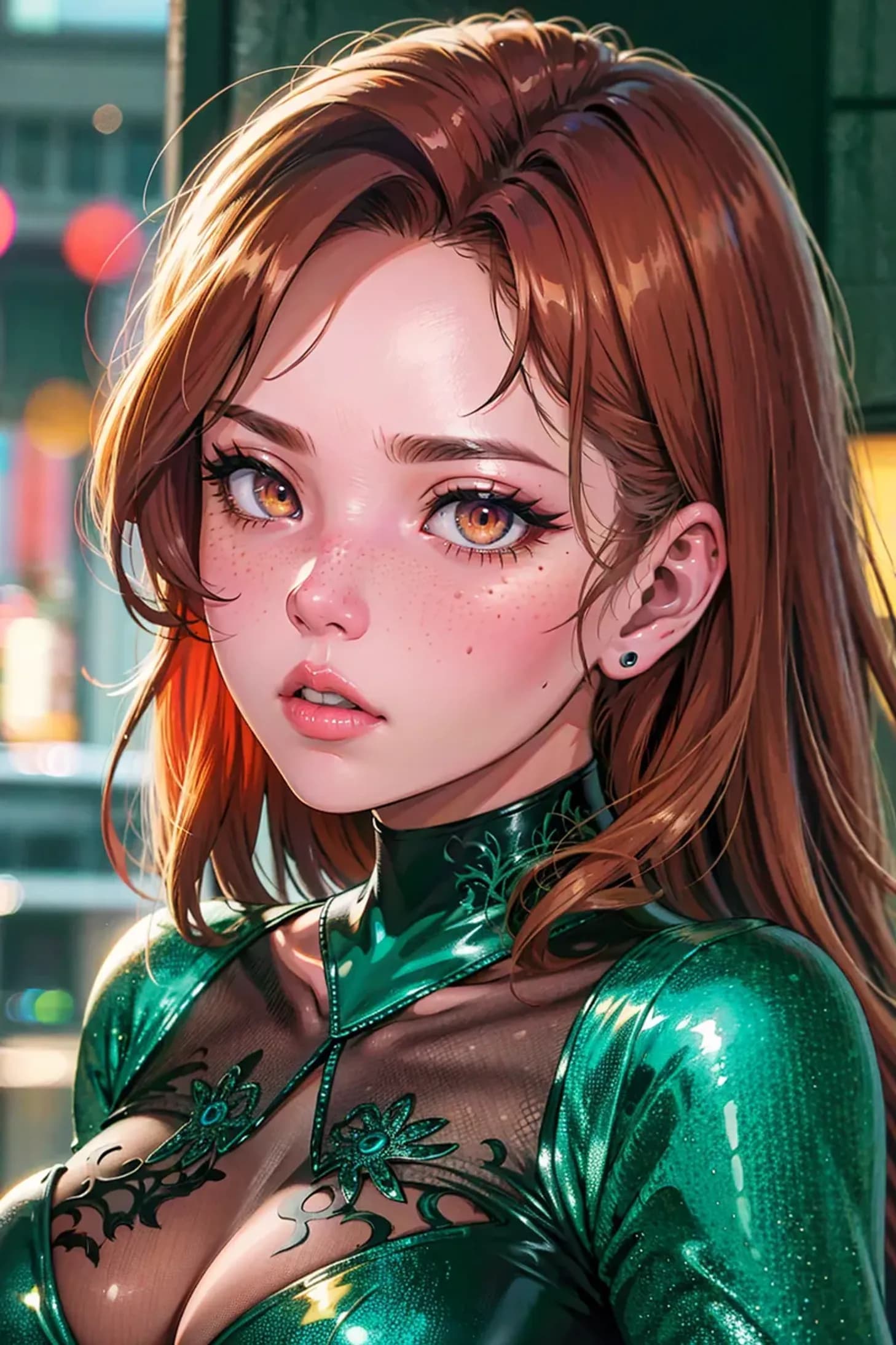 Anime Woman Portrait Illustration
