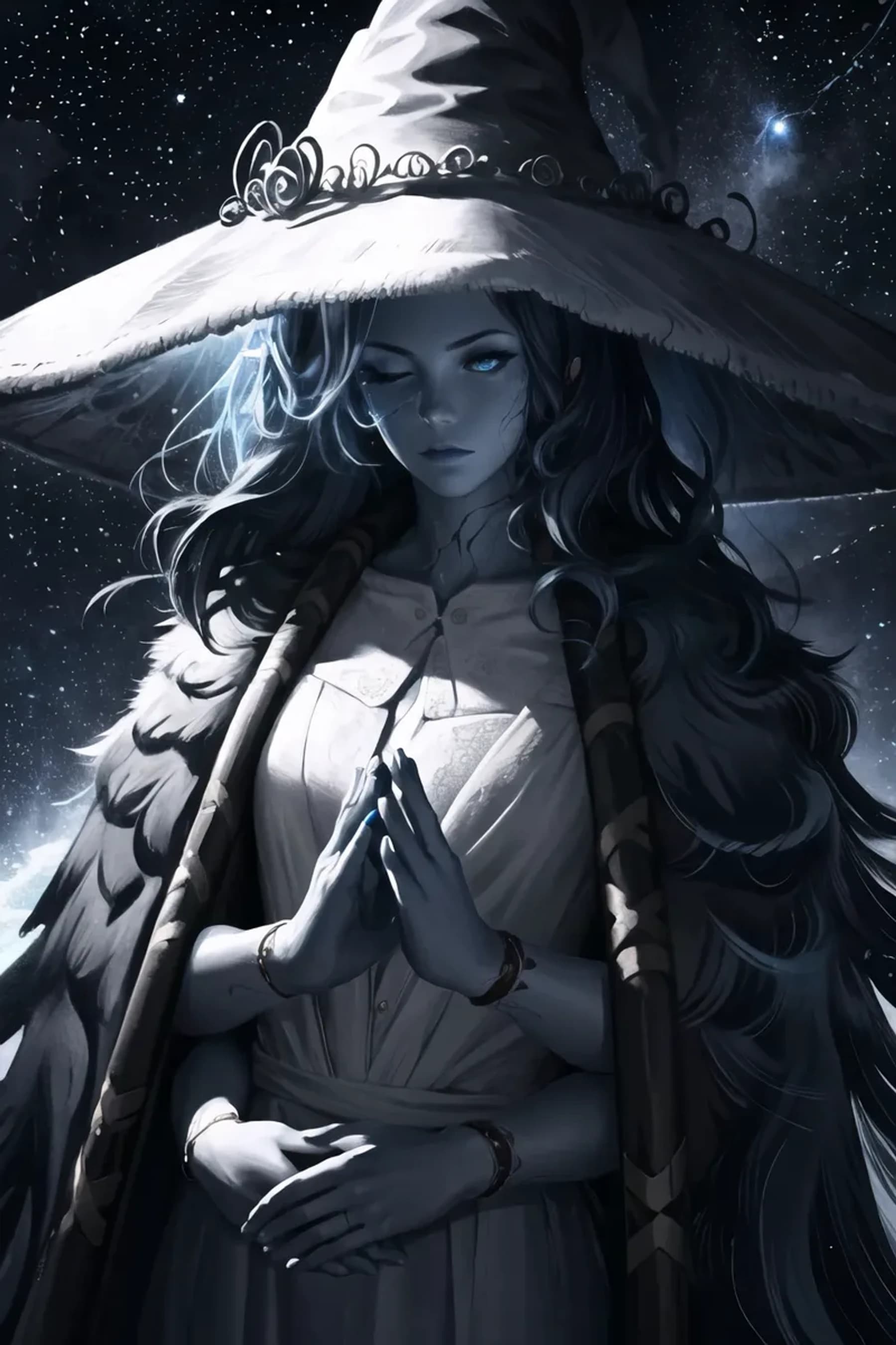 Blue Skinned Ranni Portrait